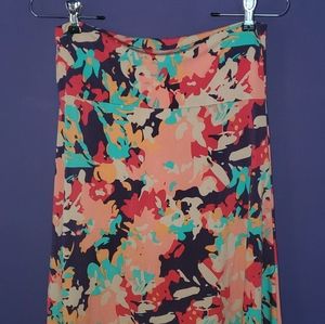 LuLaRoe Medium Pink Floral Skirt